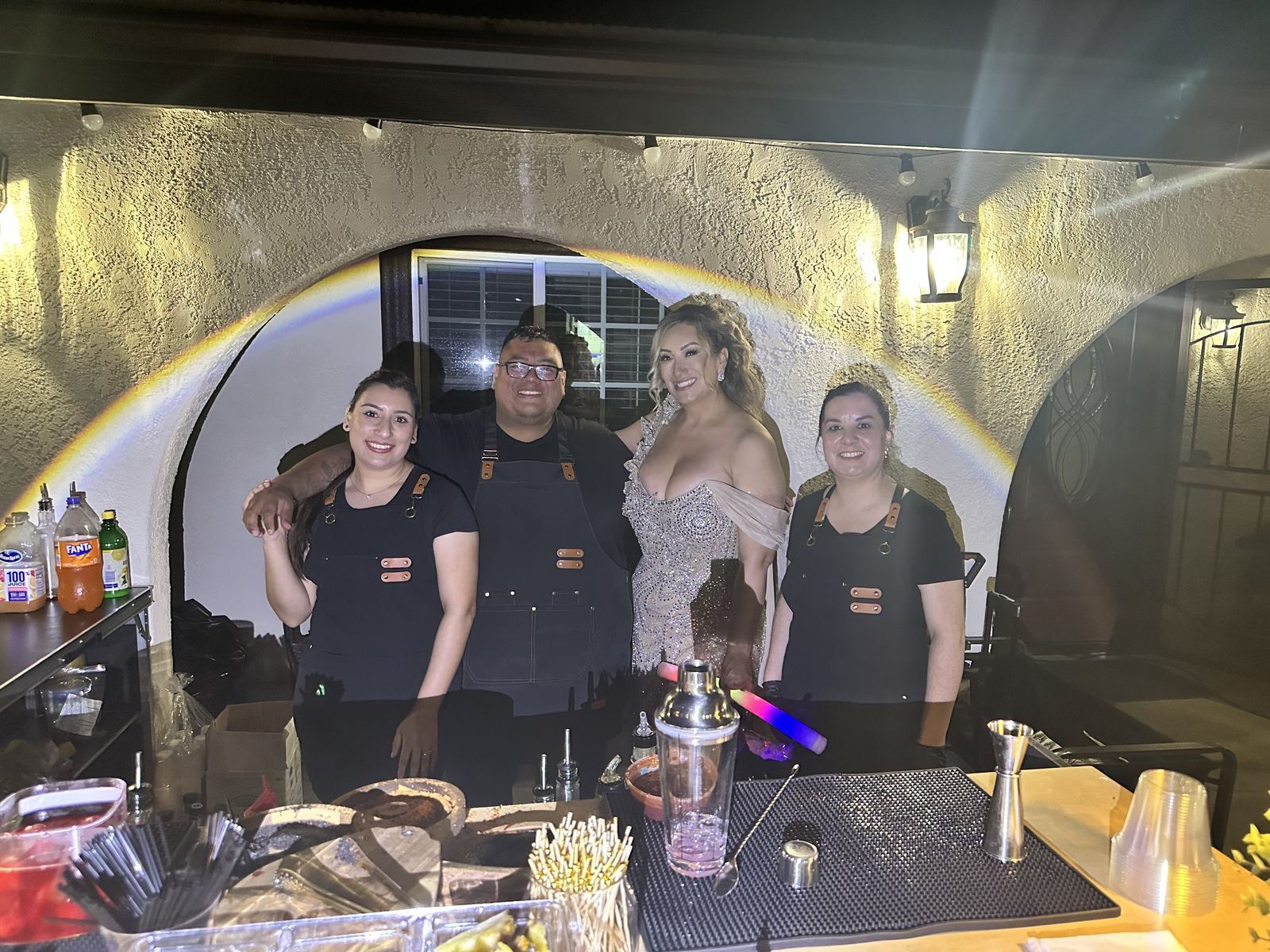 Michoacán-style elegant wedding bar service